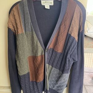 Orvis Patchwork Cardigan Sweater